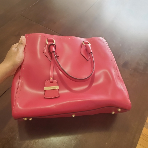 A. Bellucci Bright Pink Genuine Leather Handbag, Italy - Picture 7 of 10